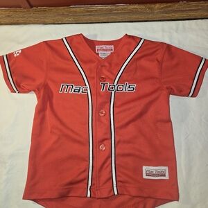 Mac Tools Baseball Style Jersey 2/4 kids NWOT #151